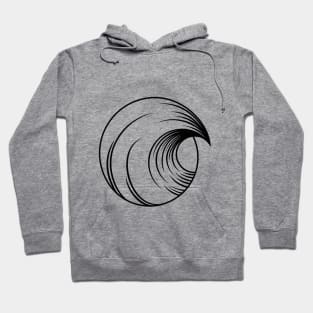 Surf wave icon Hoodie